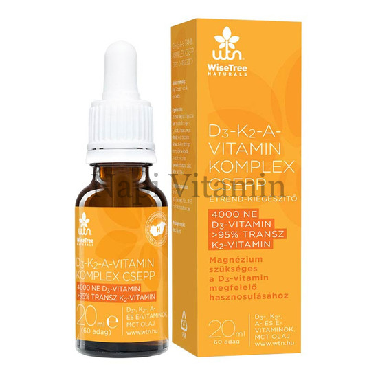 WTN D3 K2 A vitamin komplex csepp 20ml WTN D3 K2 A vitamin komplex csepp 20ml