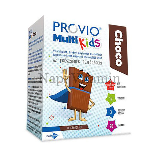 Provio Multi Kids Choco tejcsokoládé szelet 20x