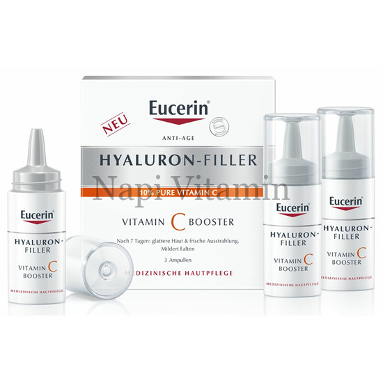 Eucerin Hyaluron-Filler C-vitaminos ránctalanító arcápoló koncentrátum 3x8ml