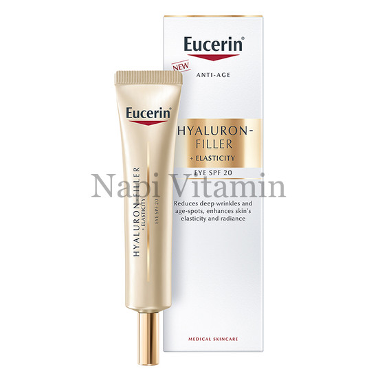 Eucerin Hyaluron-Filler + Elasticity Bőrtömörséget regeneráló szemránckrém SPF20 15ml