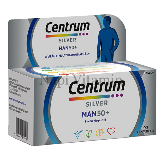 Centrum A-tól-Z-ig Férfiaknak 50+ filmtabletta 90x