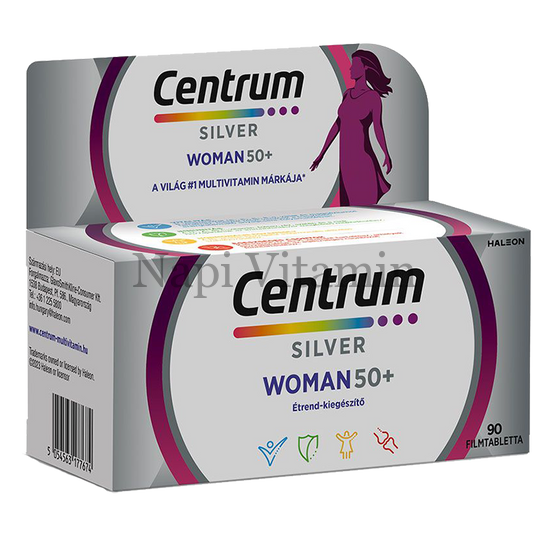 Centrum A-tól-Z-ig Nőknek 50+ filmtabletta 90x