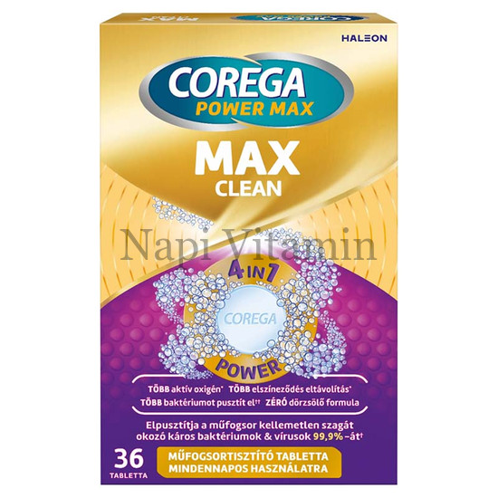 Corega Double Power műfogsortisztító tabletta 36x