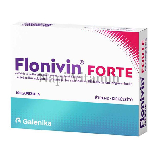 Flonivin Forte élőflóra inulin kapszula 10x
