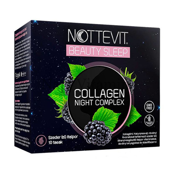 Nottevit Beauty Sleep Collagen Night Complex szeder ízű 10x Nottevit Beauty Sleep Collagen Night Complex szeder ízű 10x