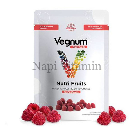 Vegnum Nutri Fruits Élőflóra gumigyümölcs 30x