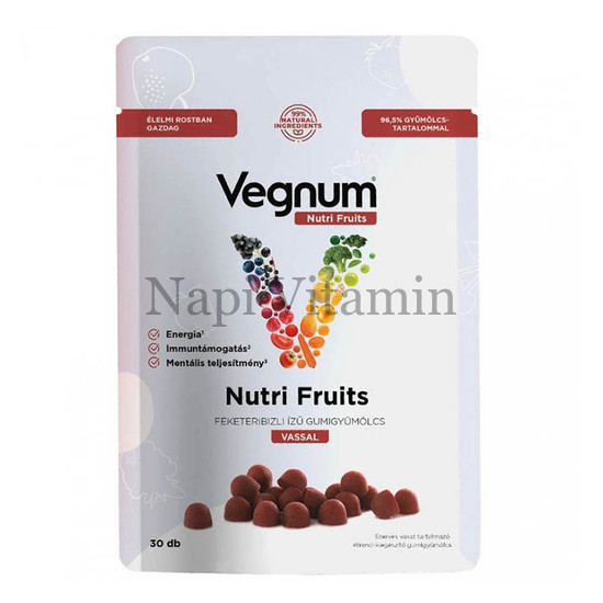 Vegnum Nutri Fruits Vas gumigyümölcs 30x