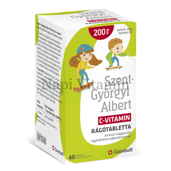 Szent-Györgyi Albert 200mg C-vitamin rágótabletta 60x