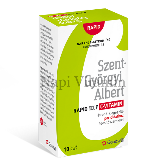 Szent-Györgyi Albert Rapid 500 mg C-vitamin por oldathoz 10x Szent-Györgyi Albert Rapid 500 mg C-vitamin por oldathoz 10x