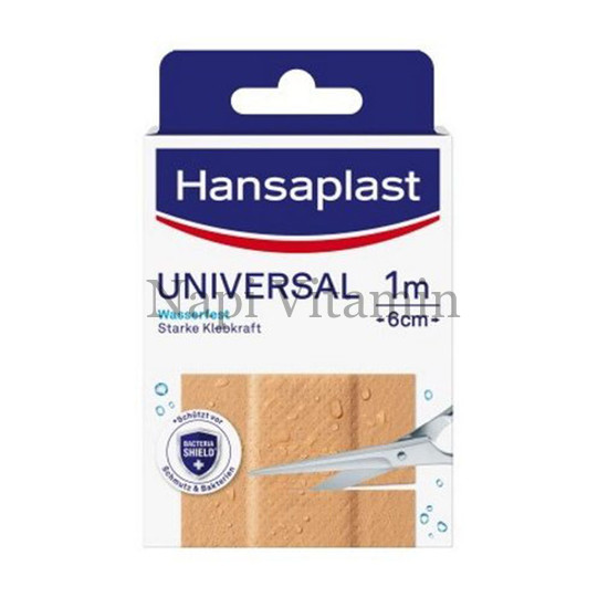 Hansaplast Universal vízálló sebtapasz 1m x 6cm 1x
