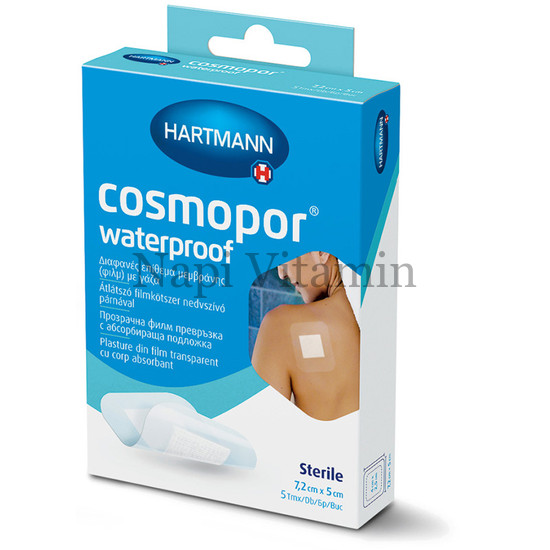 Cosmopor vízálló sebtapasz 7,2x5cm 5x