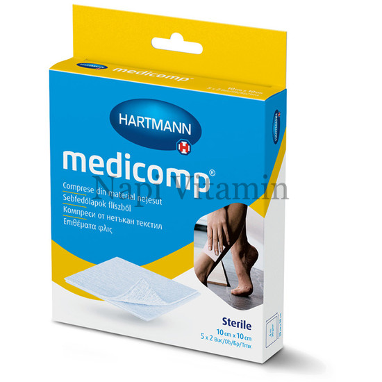 Medicomp sebpárna flísz steril 10x10cm 10x