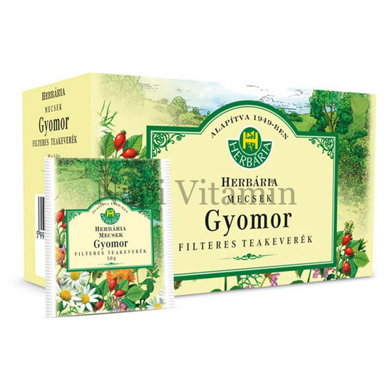 Herbária Mecsek Gyomor borítékolt teakeverék 20x