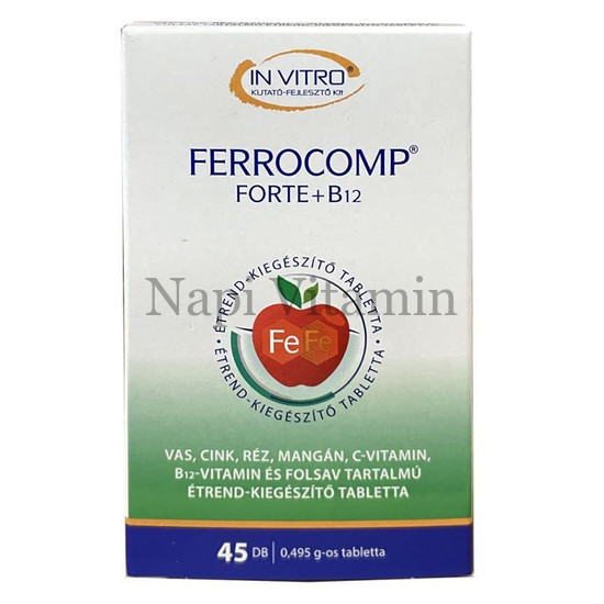 Ferrocomp Forte+B12 tabletta 45x Ferrocomp Forte+B12 tabletta 45x