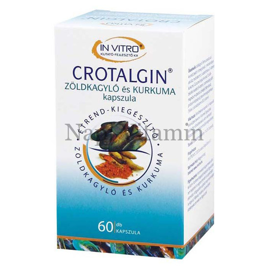 Crotalgin kapszula zöldkagyló és kurkuma kivonattal 60x