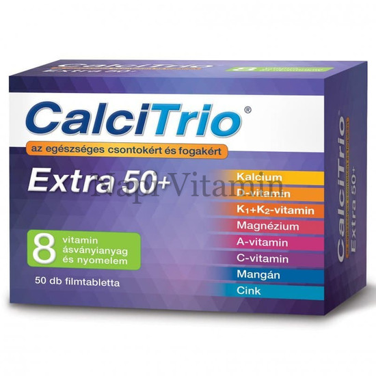 CalciTrio Extra 50+ filmtabletta 50x