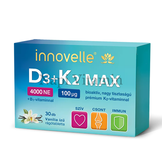 Innovelle D3+K2 MAX 4000NE rágótabletta 30x