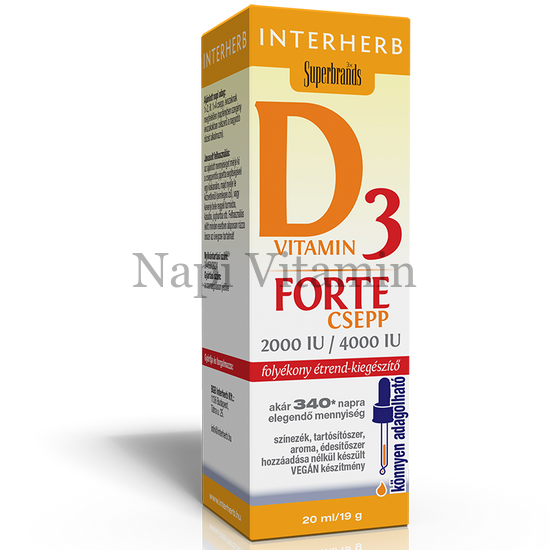Interherb D3 vitamin Forte csepp 20ml