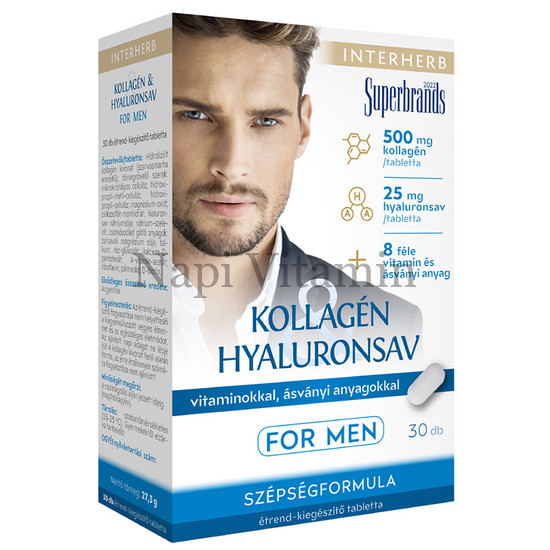 Interherb Kollagén & Hyaluronsav for men kapszula 30x