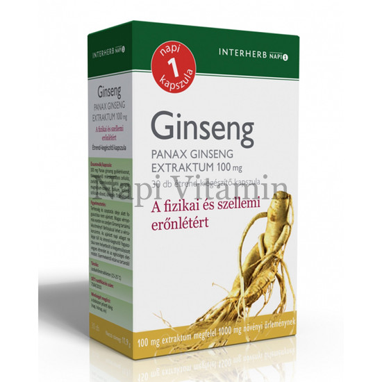 Interherb Napi 1 Ginseng Extraktum 100mg 30x