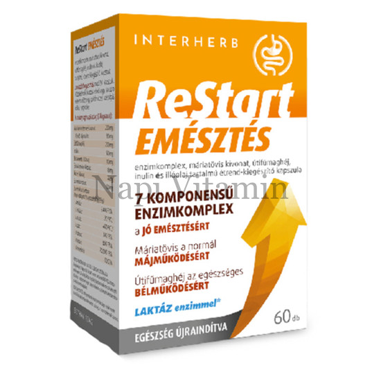 Interherb ReStart Emésztés kapszula 60x