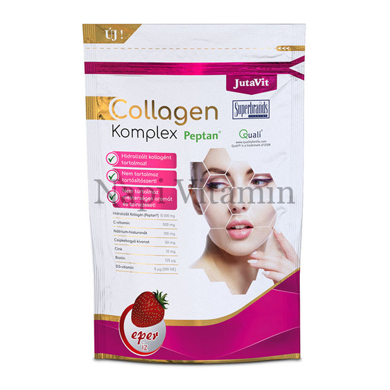 JutaVit Collagen Komplex eper ízű kollagén italpor 400g JutaVit Collagen Komplex eper ízű kollagén italpor 400g