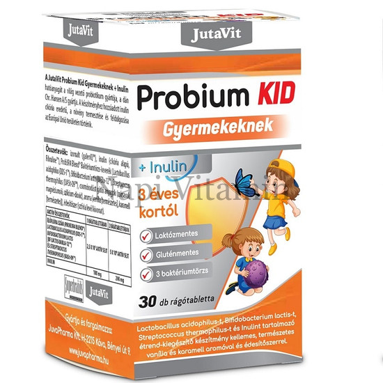 JutaVit Probium Kid Gyermekeknek rágótabletta 30x