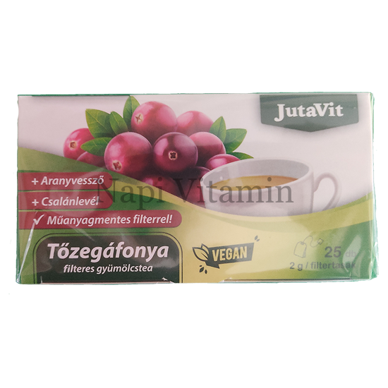 JutaVit Tőzegáfonya filteres tea 25x