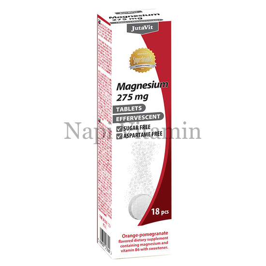 JutaVit Magnézium 275 mg cukormentes pezsgőtabletta 18x
