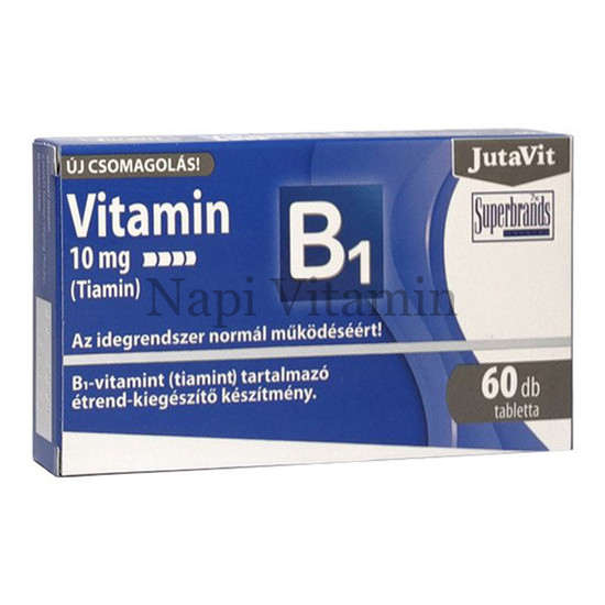 JutaVit B1-vitamin 10mg tabletta 60x JutaVit B1-vitamin 10mg tabletta 60x