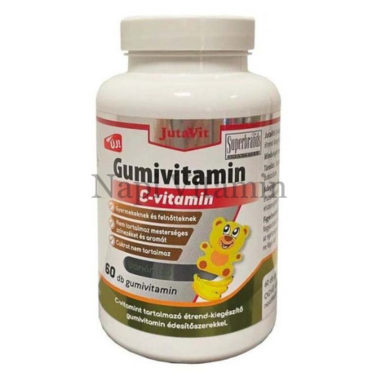 JutaVit C-vitamin Gumivitamin banán ízű 60x