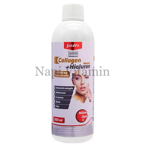 JutaVit Collagen+Hialuron Matrix ital Eper-málna ízben 500ml