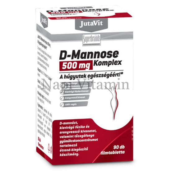 JutaVit D-Mannose Komplex 500mg filmtabletta 90x JutaVit D-Mannose Komplex 500mg filmtabletta 90x