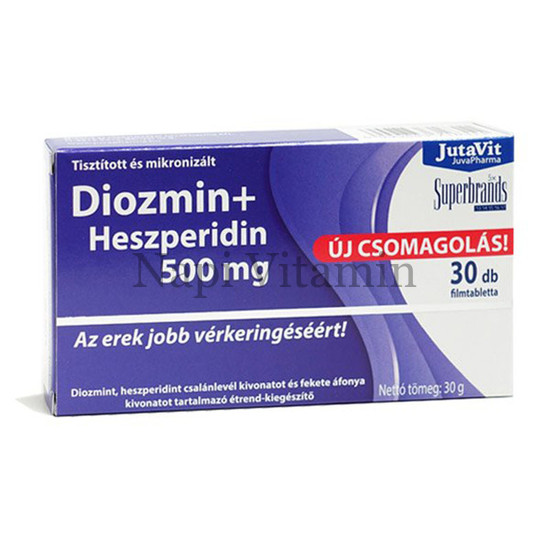 JutaVit Diozmin + Heszperidin 500mg filmtabletta 30x