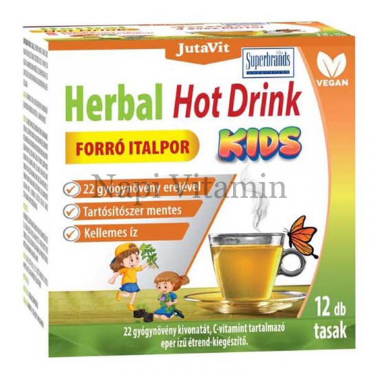 JutaVit Herbal Hot Drink forró italpor Gyerekeknek 12x JutaVit Herbal Hot Drink forró italpor Gyerekeknek 12x