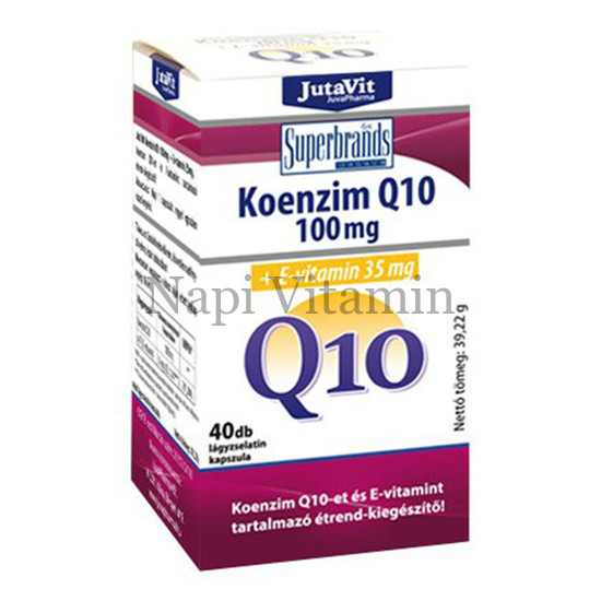 JutaVit Koenzim Q10 100mg +E-vitamin 40x