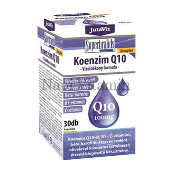 JutaVit Koenzim Q10 100mg vízoldékony kapszula 30x