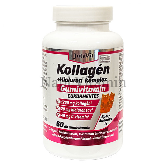 JutaVit Kollagén Komplex cukormentes gumivitamin 60x