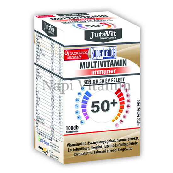 JutaVit Multivitamin 50 év felettieknek 100x