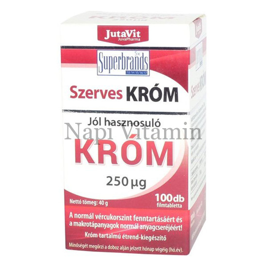 JutaVit Szerves Króm tabletta 100x