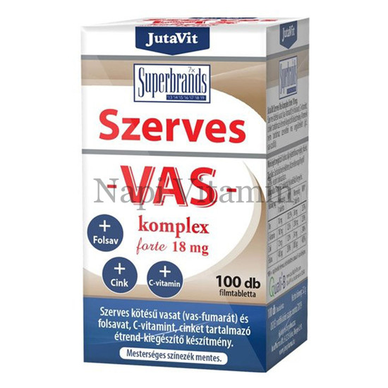 JutaVit Szerves Vas komplex forte tabletta 100x