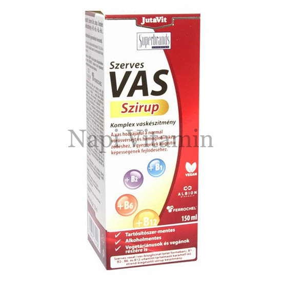 JutaVit Szerves Vas komplex szirup 150ml