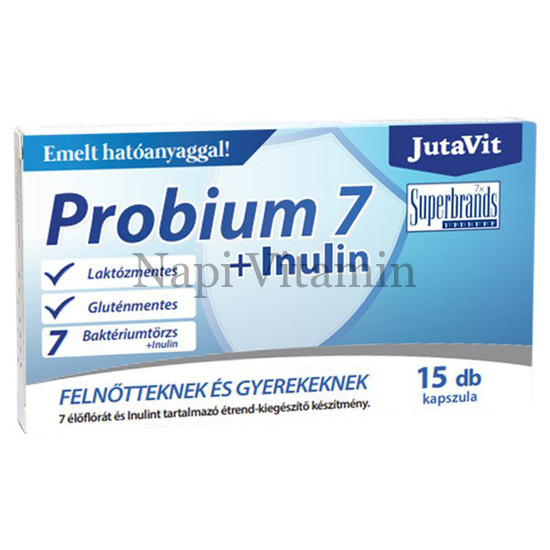 JutaVit Probium 7 + Inulin kapszula 15x