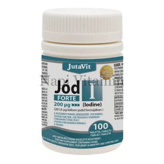 JutaVit Jód Forte 200µg tabletta 100x