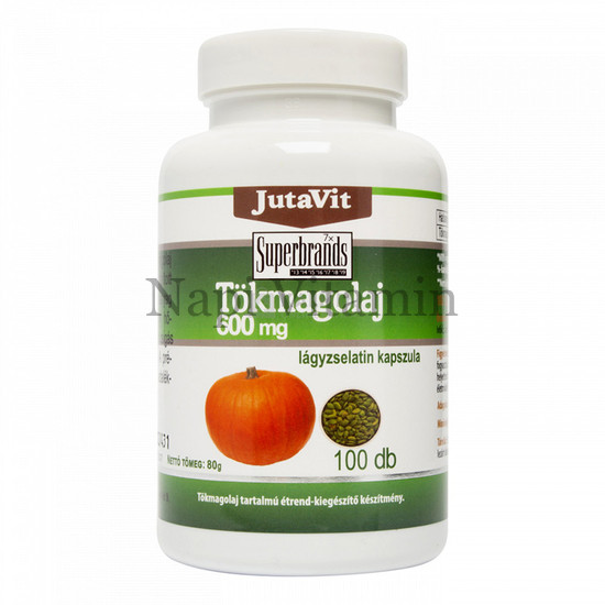 JutaVit Tökmagolaj 600mg kapszula 100x