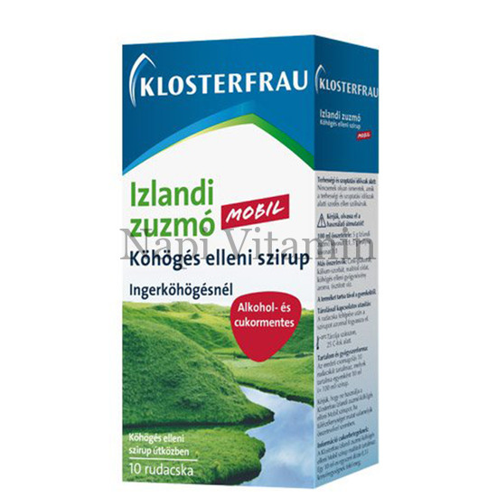 Klosterfrau Izlandi zuzmó köhögés elleni mobil szirup 10x10ml