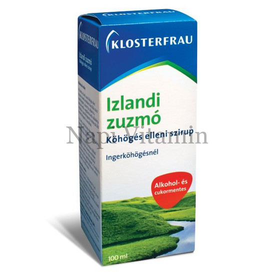 Klosterfrau Izlandi zuzmó köhögés elleni szirup 100ml Klosterfrau Izlandi zuzmó köhögés elleni szirup 100ml
