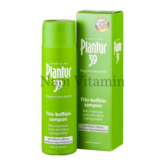 Plantur 39 Koffeines Sampon Vékony, Törékeny Hajra 250ml