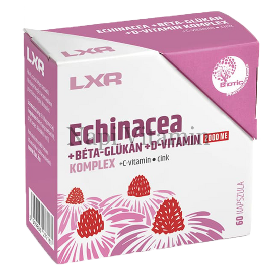 LXR Echiancea + B-Glükán + D komplex kapszula 60x