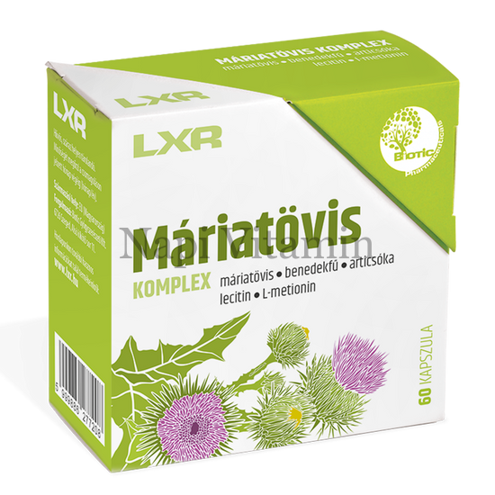 LXR Máriatövis + Benedekfű Komplex kapszula 60x